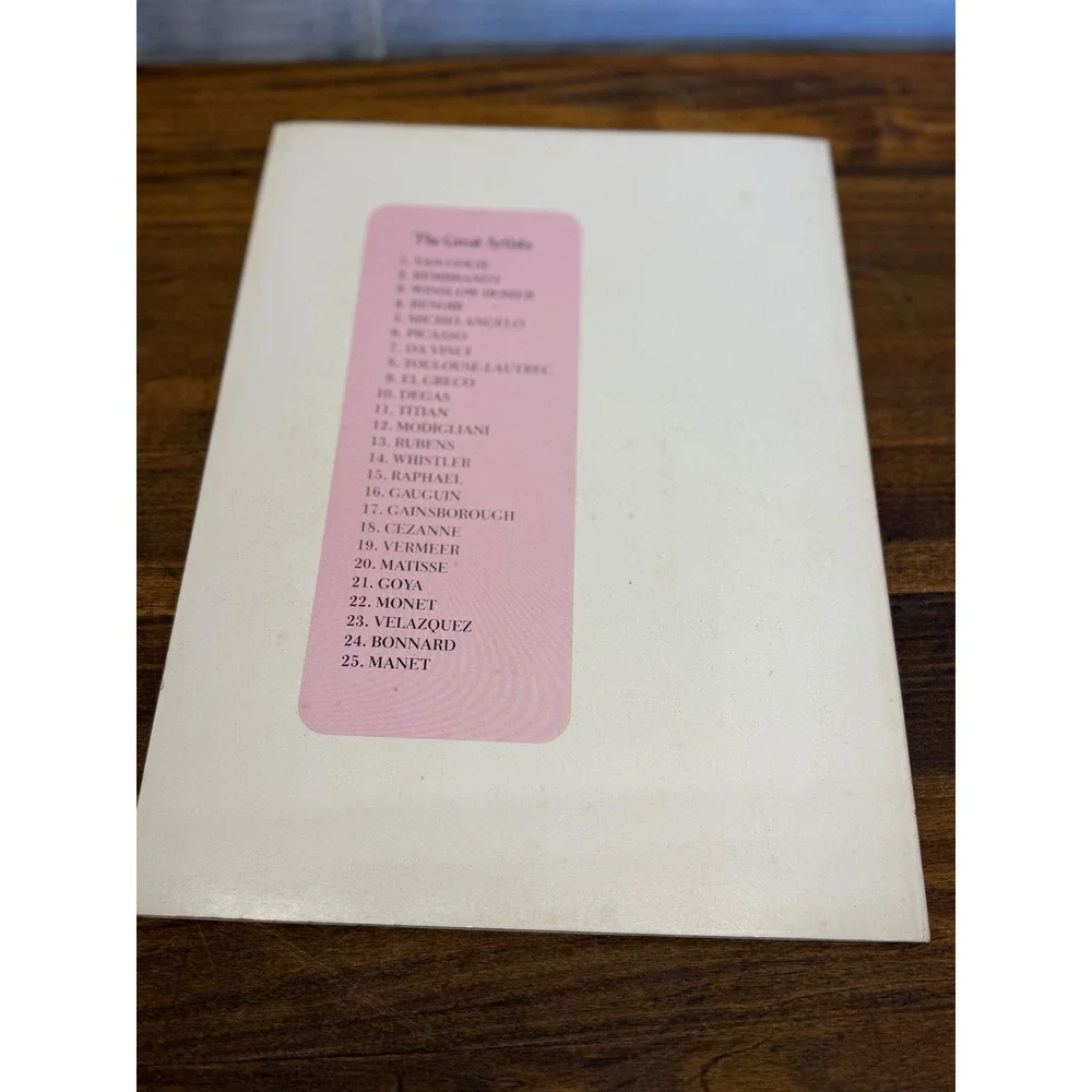 The Great Artists Book 4 Renoir Funk & Wagnalls 1978 Art History Library Soft